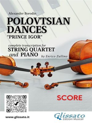 cover image of Full score of "Polovtsian Dances" for String Quartet and Piano